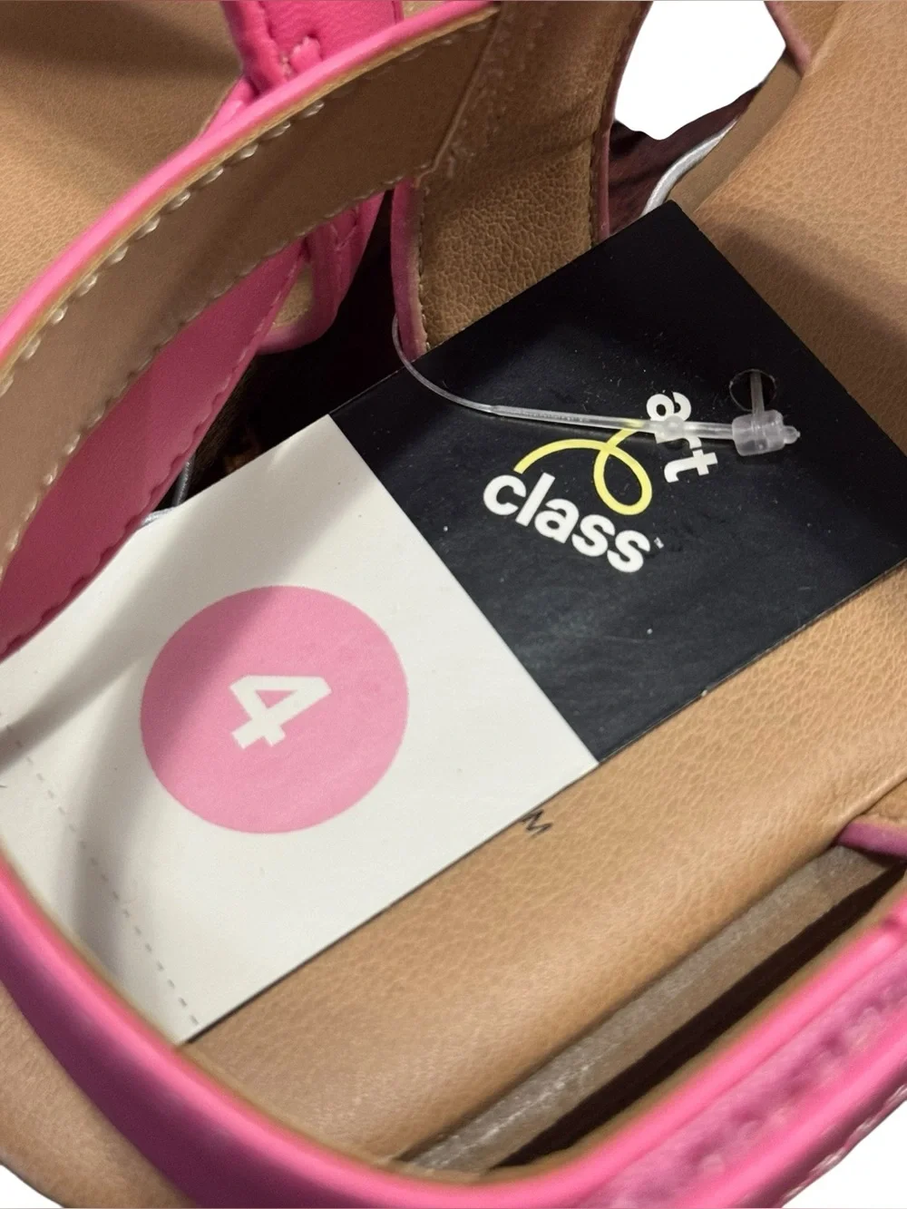 Art Class Sandals Girls Pink Ankle Strap Sz 4 NWT